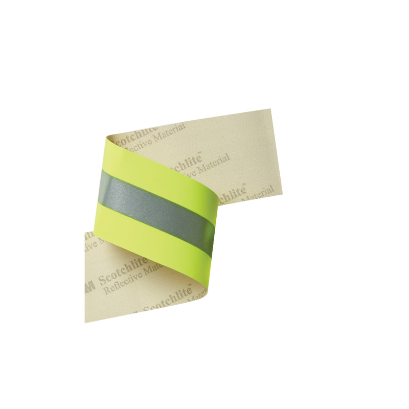 3M Scotchlite Reflective Material 9687, Gelb-Silber-Gelb, 50,8mm x 100m