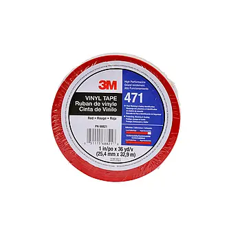3M Weich-PVC-Klebeband 471, Rot, 25.4 mm x 32.91 m