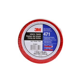 3M Weich-PVC-Klebeband 471, Rot, 25.4 mm x 32.91 m