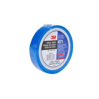 3M Weich-PVC-Klebeband 471, Blau, 50 mm x 33 m, 0.14 mm, einzelverpackt