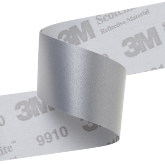 3M Scotchlite Reflective Material 9910, Silber, 28mm x 50m