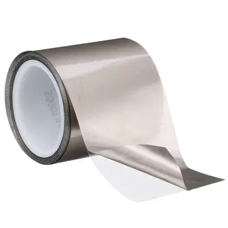 3M Elektrisch leitfähiges doppelseitiges Klebeband 5113DFT, Grau, 105 mm x 10 m, 8 Rollen/Packung