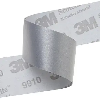 3M Scotchlite Reflective Material 9910, Silber, 60mm x 100m