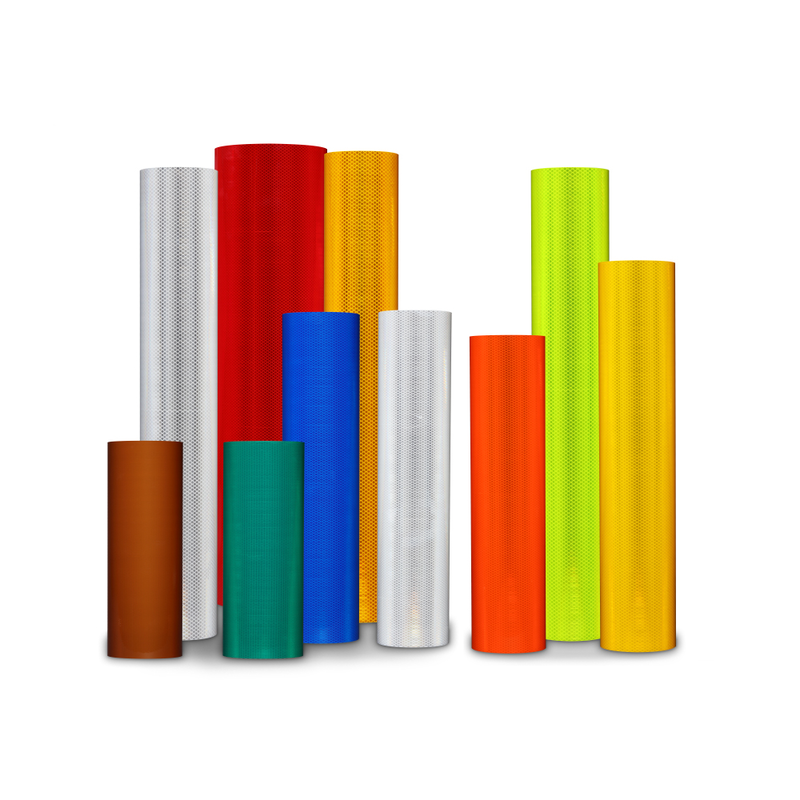 3M Diamond Grade DG³ Reflexfolie 4080, Fluoreszierend Orange, High Tack, 610 mm x 45.7 m