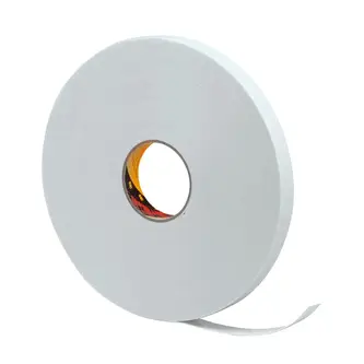 3M Doppelseitiges PE-Schaumstoff-Klebeband 9528W, Weiß, 12 mm x 66 m, 0.8 mm