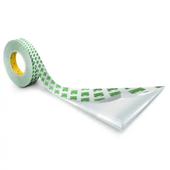 3M Doppelseitiges Klebeband mit PVC-Träger 9087, Weiß, 1000 mm x 50 m, 0.26 mm