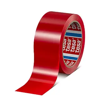 tesa 60428, PVC, 66m x 25mm, rot, 60µm