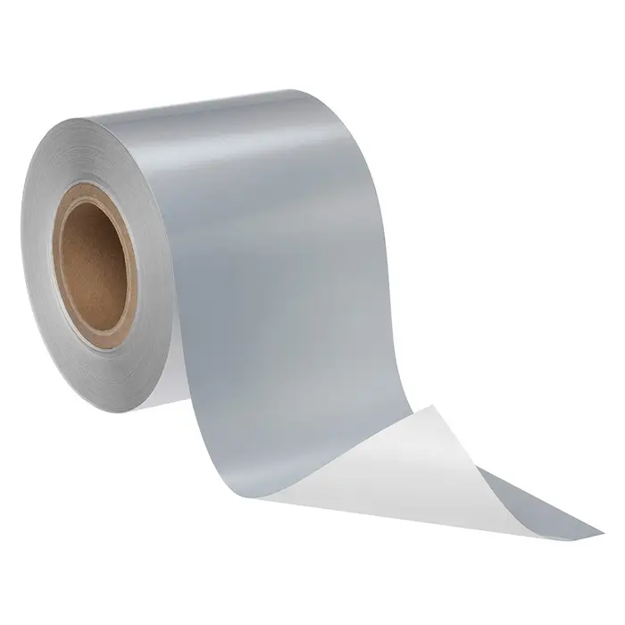 3M Polyesterfolie für den Thermotransferdruck 7872, Platin glänzend, Jumbobreite, Variable Rollenabmessung