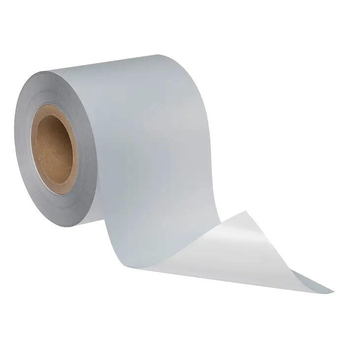 3M Thermotransferbedruckbare Etikettenfolie 92064, Silber matt, Jumbobreite, Variable Rollenabmessung