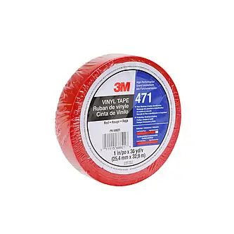 3M Weich-PVC-Klebeband 471, Rot, 50 mm x 33 m, 0.14 mm, einzelverpackt