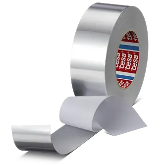 tesa 60672, 50m x 1200mm, silber-matt, mit Liner, 125µm