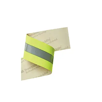 3M Scotchlite Reflective Material 9687, Gelb-Silber-Gelb, 76,2mm x 100m