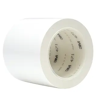 3M Weich-PVC-Klebeband 471, Weiß, 1219,2 mm x 33 m, 0.14 mm