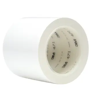 3M Weich-PVC-Klebeband 471, Weiß, 1219,2 mm x 33 m, 0.14 mm