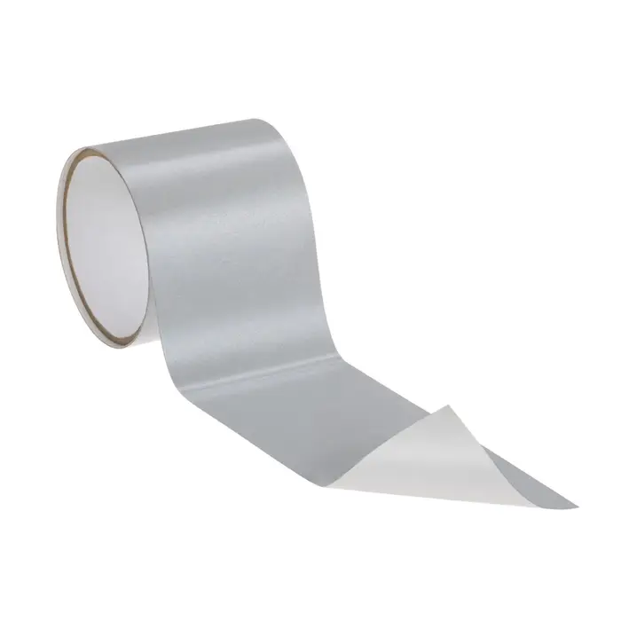 3M Retroreflektierende Polyesterfolie 3929 für den Thermotransferdruck, Silbergrau glänzend, 152 mm x 508 m