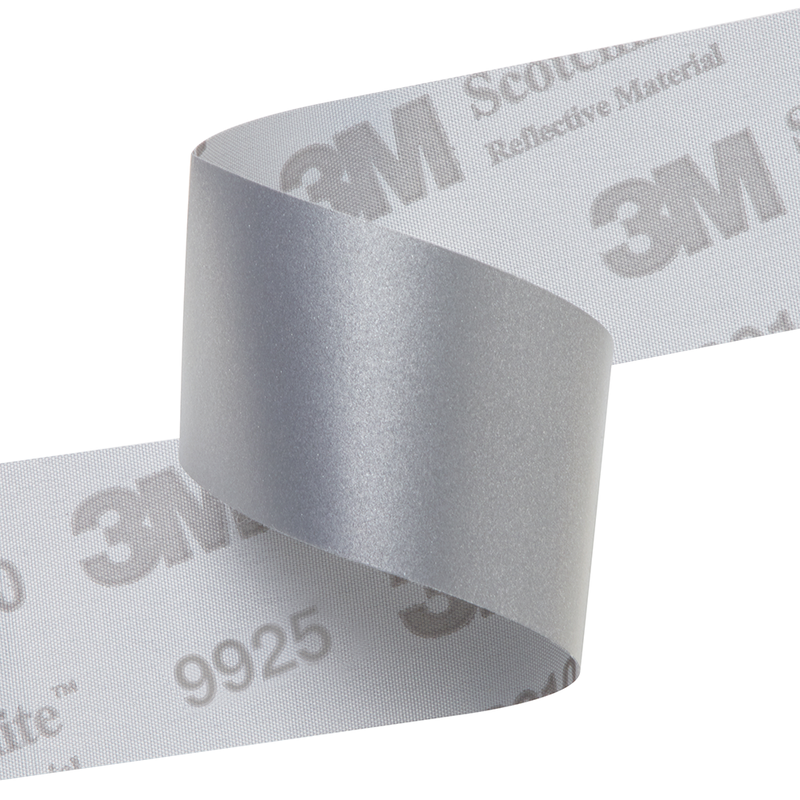 3M Scotchlite Reflective Material 9925, Silber, 30mm x 100m