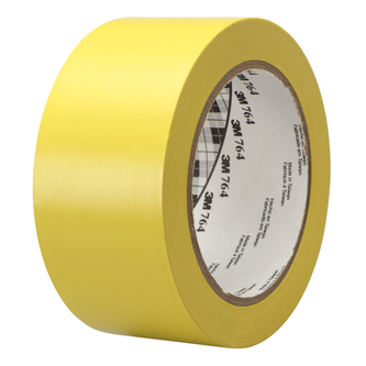 3M Allzweck-PVC-Klebeband 764, Gelb, 1245 mm x 33 m, 0.13 mm