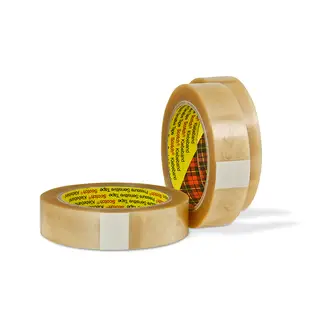 Scotch PVC Verpackungsklebeband 6890, Transparent, 25 mm x 66 m, 0.05 mm
