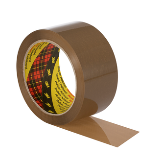 Scotch PP Verpackungsklebeband 371, Braun, 50 mm x 66 m, 0.048 mm